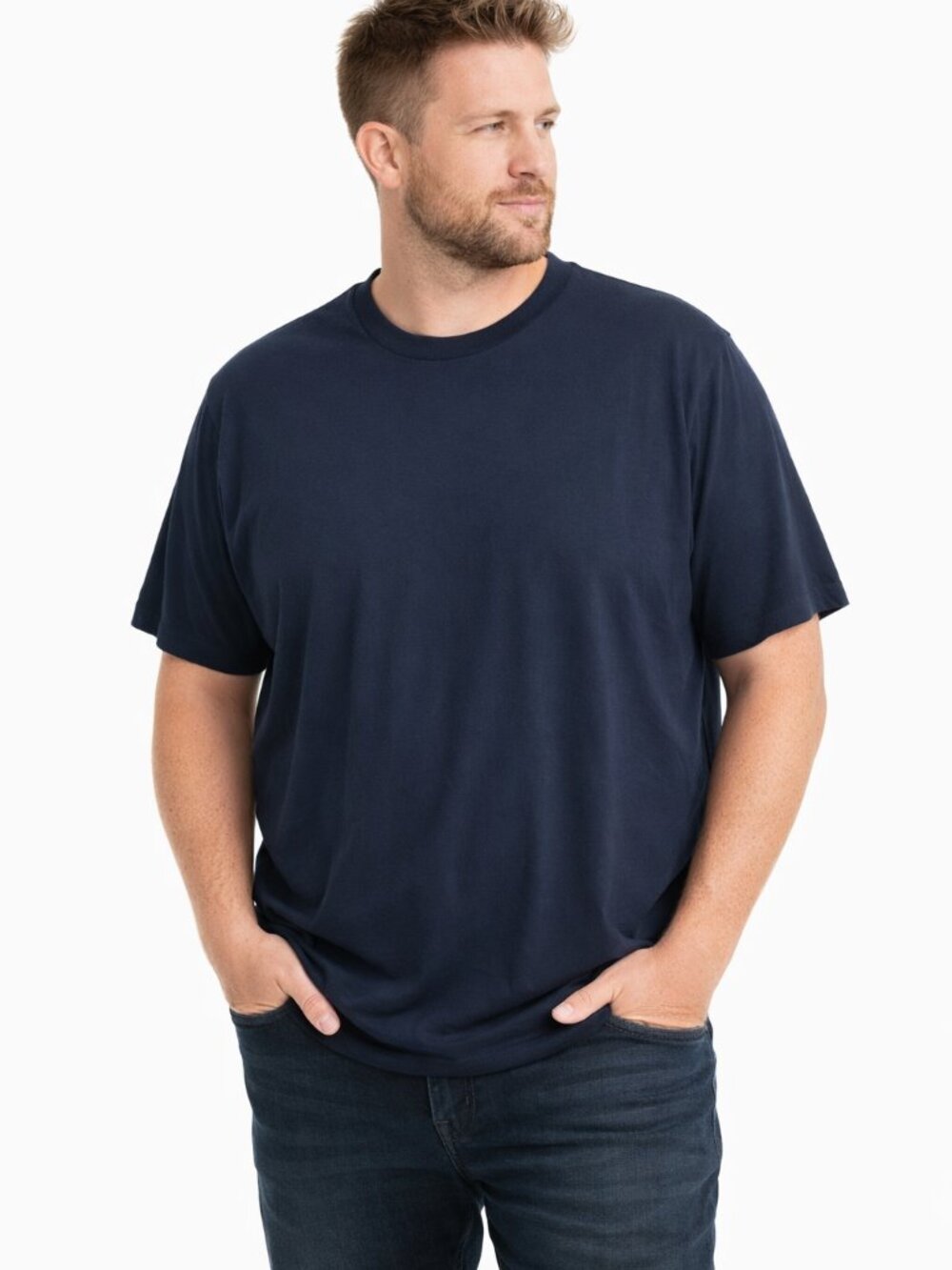 George Men’s Short Sleeve Tee Navy Blue Size 2XL